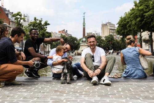 Pascal Smet with people