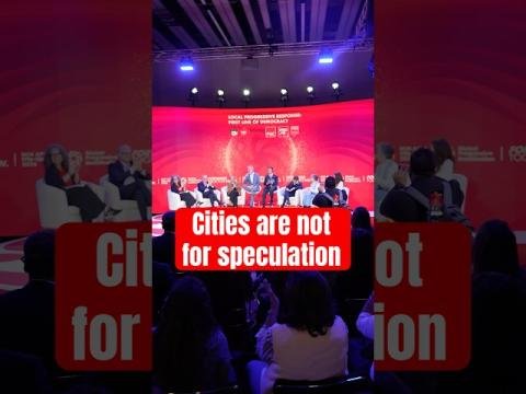 Cities are for people to live in. Not for speculation #GPM2026 #HousingForAll